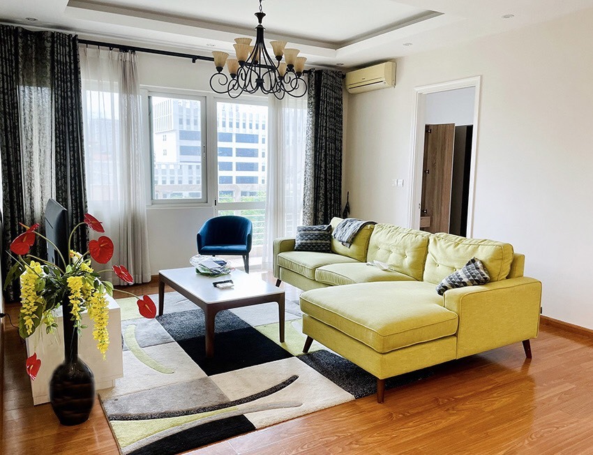 Lovely 3-bedroom apartment for rent in E5 Ciputra Hanoi